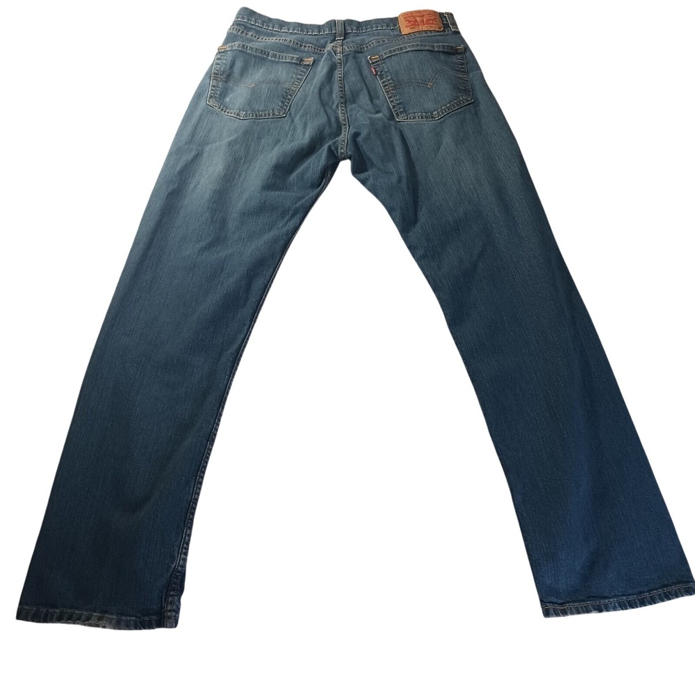 Levi's 505 Mens 34x32 Straight Leg Jeans Medium Wash Heritage Preppy Classic - Picture 7 of 9